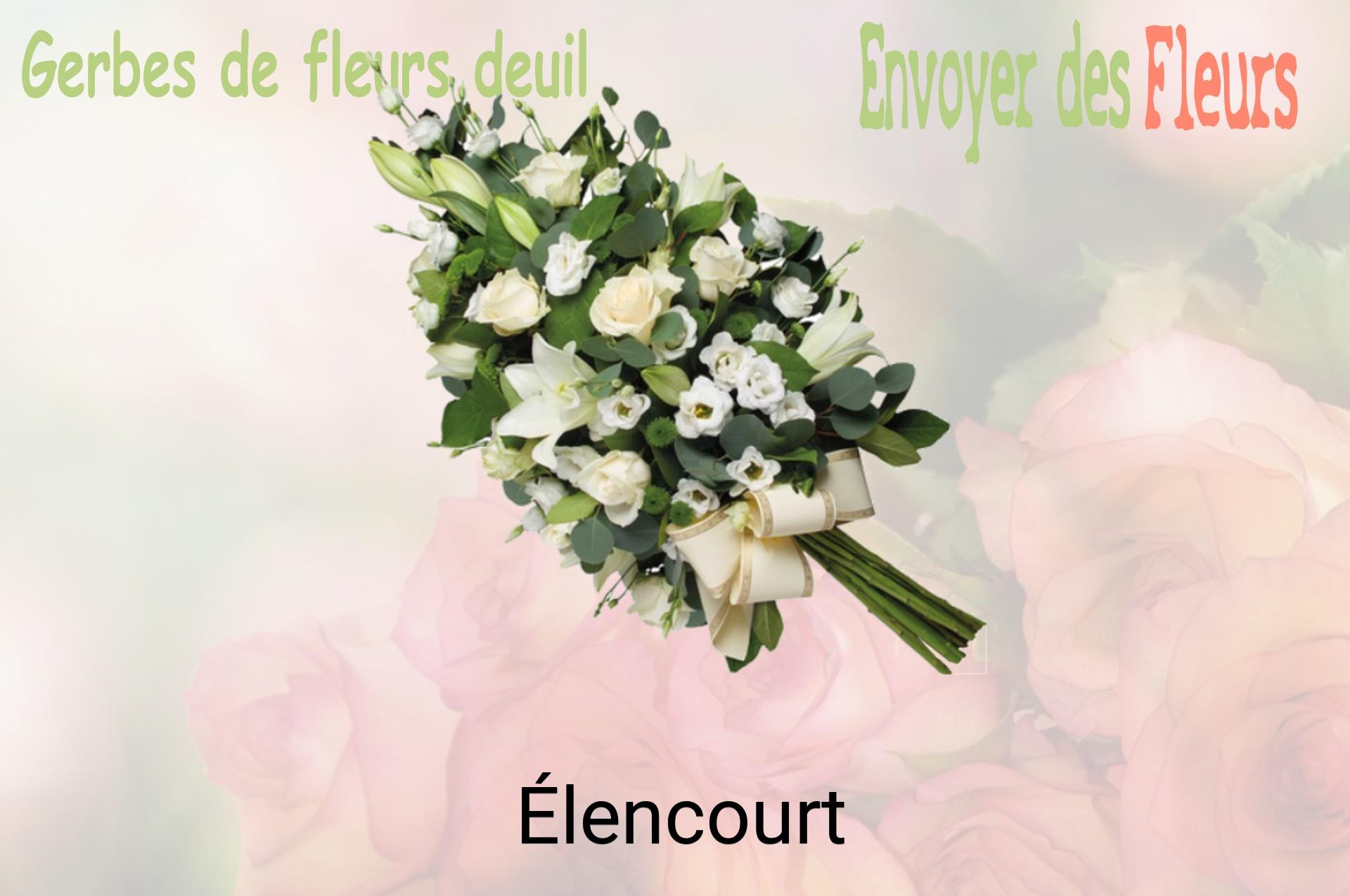 Gerbe de fleurs de deuil livrée à Élencourt